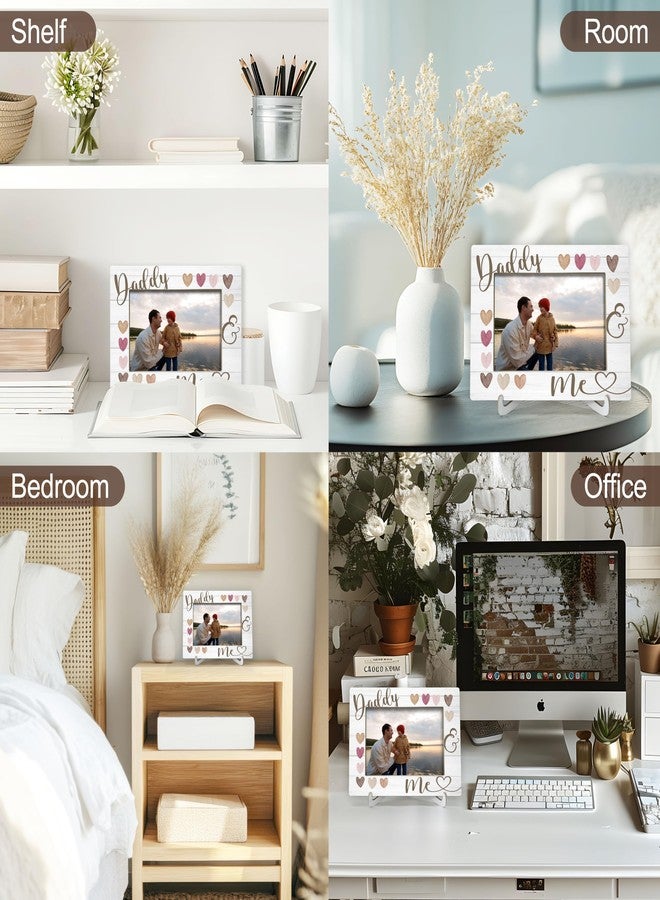 ONDTOM إطار صور ONDTOM للأب، هدايا عيد الأب، هدايا عيد ميلاد، هدايا للأب لأول مرة من ابنته، إطار صور خشبي 4x6 للأب وابنته للعرض على المكتب - A02 - Image 4